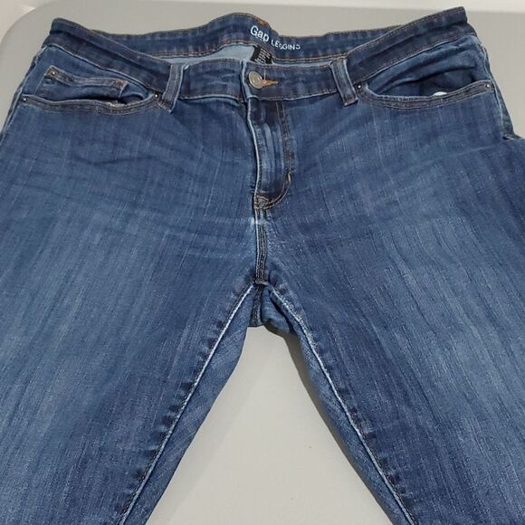 GAP dark wash 31x28 size 12 skinny jeans - Picture 4 of 6
